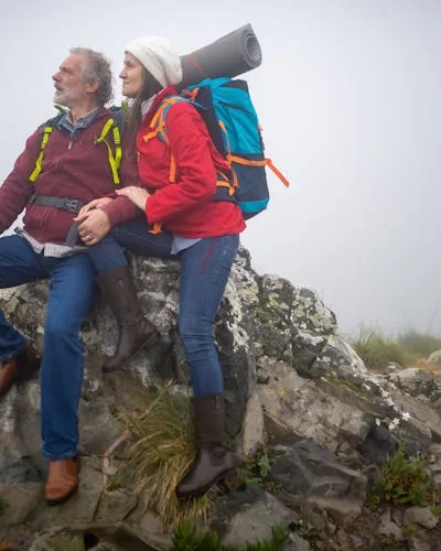 Couple hiking