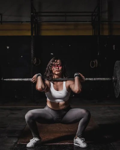 Woman weightlifting