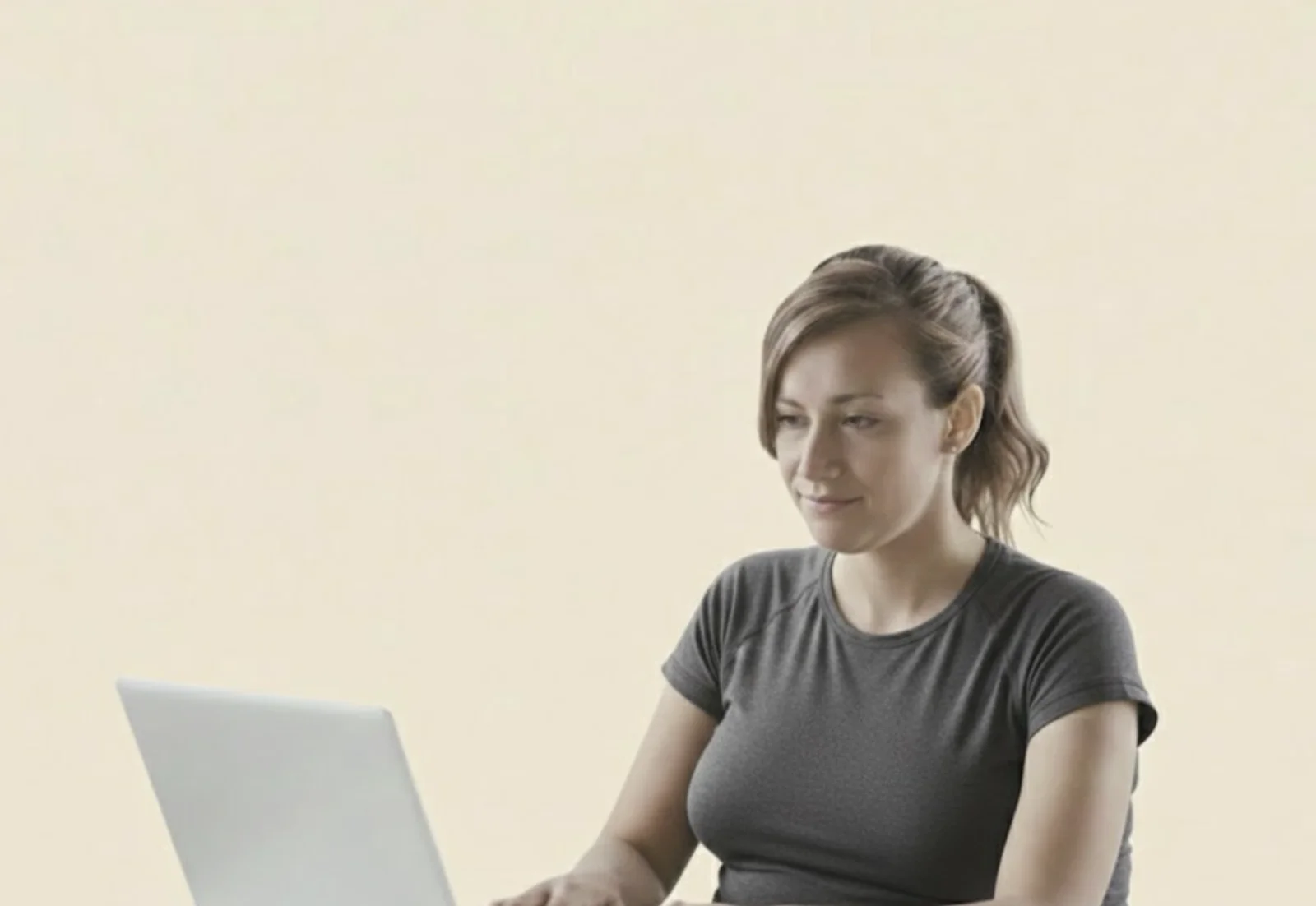 Woman researching weight loss information